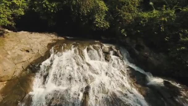 Чудовий тропічний водоспад. Балі (Індонезія). — стокове відео