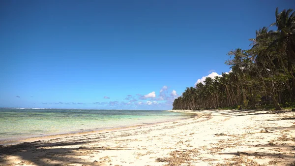 Praia numa ilha tropical. Filipinas, Siargao. — Fotografia de Stock