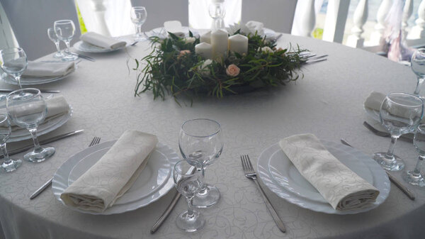 Serving a festive table.