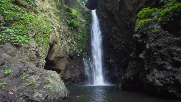 Vackra tropiska vattenfall. Bali, Indonesien. Cinemagraph — Stockvideo