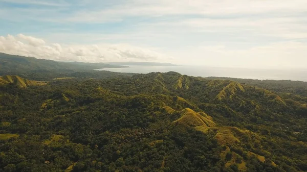 Montanhas com floresta tropical. Filipinas Siargao ilha . — Fotografia de Stock
