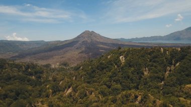 Batur volkanı, Bali, Endonezya.