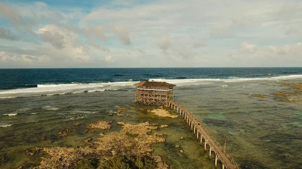 Dokuz sörf hava bakış bulut. Siargao, Türkiye. Cloud 9.
