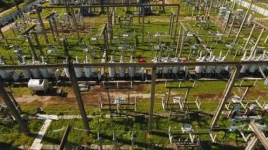Elektrik santrali, elektrik santrali. Hava görünümü