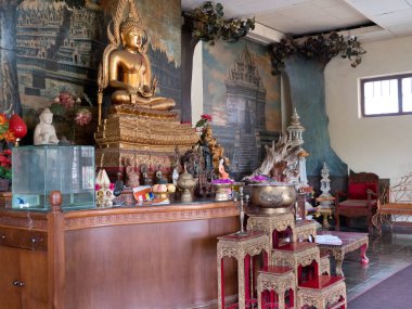 Buda heykeli Tapınağı Bali Adası