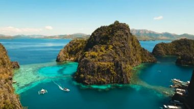 Kayangan Gölü, Filipinler, Coron Palawan Beautyful lagoon.