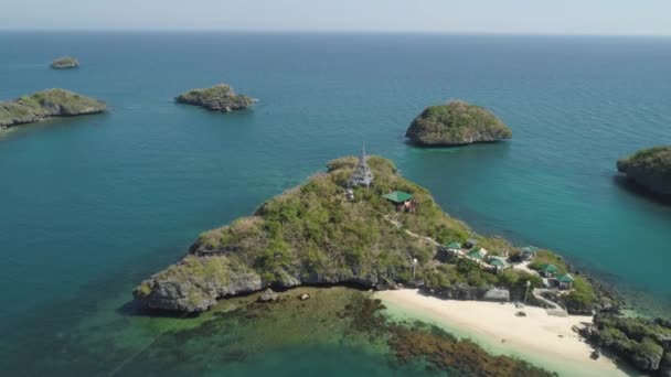 Hundred Islands National Park.Philippines — Stock Video