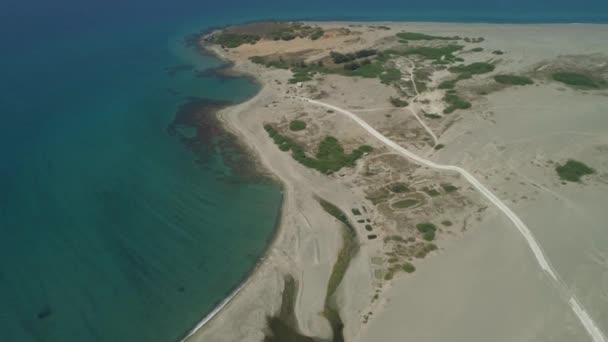 Paysage marin avec plage. Philippines, Luçon — Video