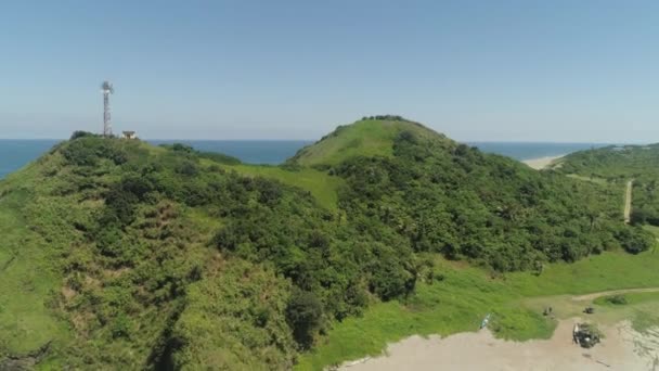 Paysage marin avec plage et mer. Philippines, Luçon.