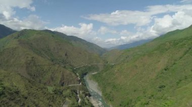 Filipinler 'deki Dağ Bölgesi.