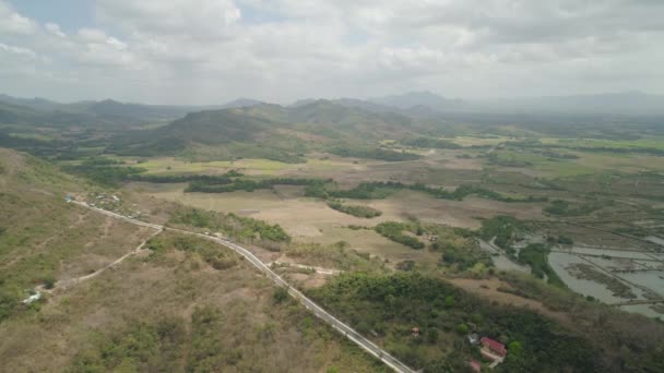 Filipinler 'de bir dağ ilinde tarım arazisi, Luzon — Stok video