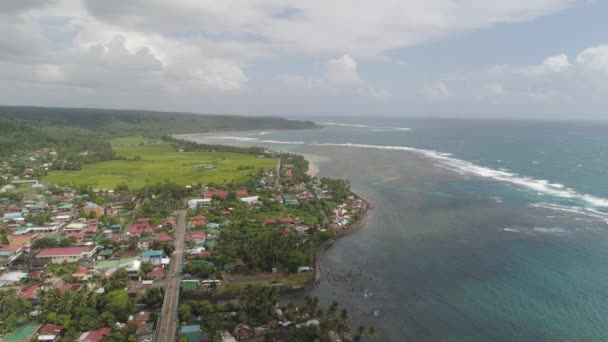 Paysage marin avec plage et mer. Philippines, Luçon — Video