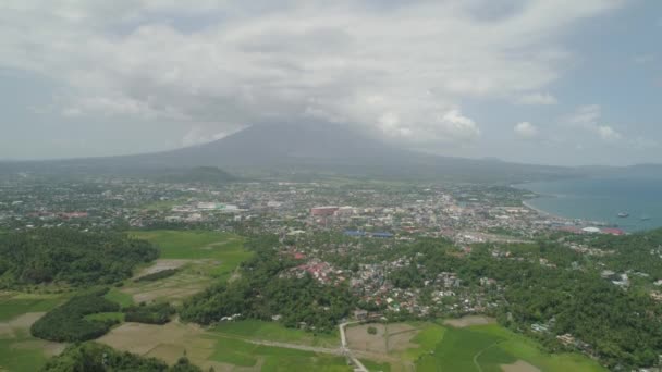 Legazpi city i Pihilippines, Luzon. — Stockvideo