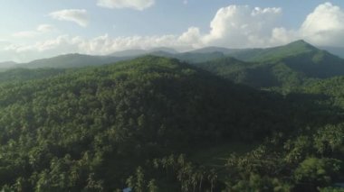 Filipinler 'deki dağ manzarası.