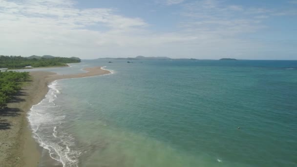 Seascape of Caramoan Islands, Camarines Sur, Filipíny. — Stock video