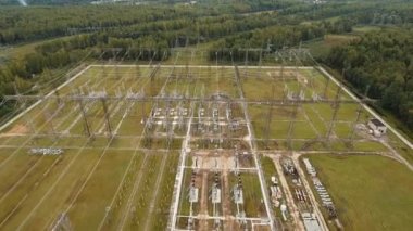 Elektrik santrali, elektrik santrali. Hava görünümü