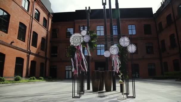 Arco ceremonia boda . — Vídeos de Stock