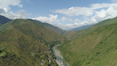 Filipinler 'deki Dağ Bölgesi.