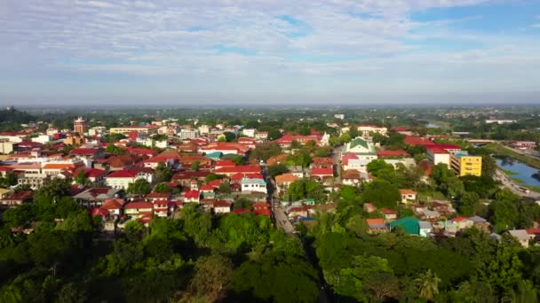 Старый город Виган на Филиппинах. — стоковое видео