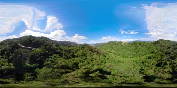 Piękny krajobraz górski VR 360. — Wideo stockowe