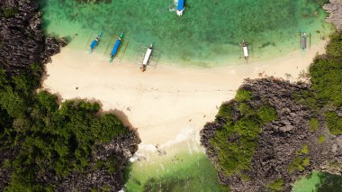 Caramoan Adaları, Camarines Sur, Filipinler.