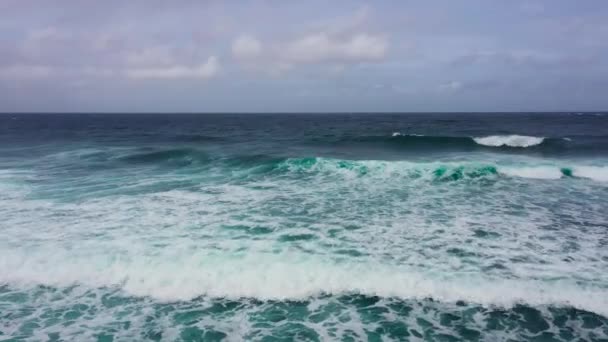 Paesaggio estivo con mare e orizzonte sull'acqua . — Video Stock