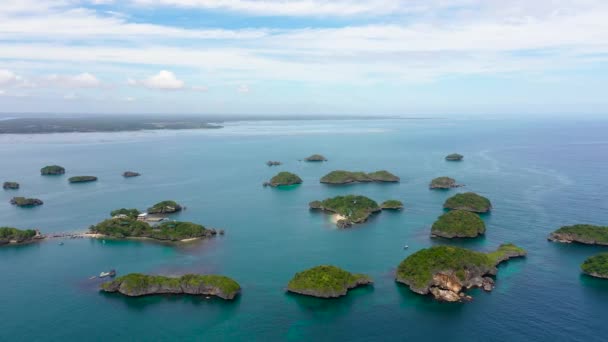 Национальный парк Сто островов, Пангасинан, Филиппины — стоковое видео
