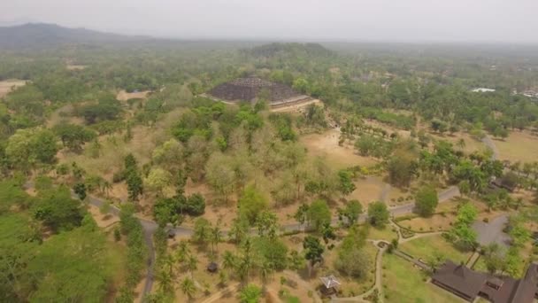 Borobudur Budist Tapınağı — Stok video