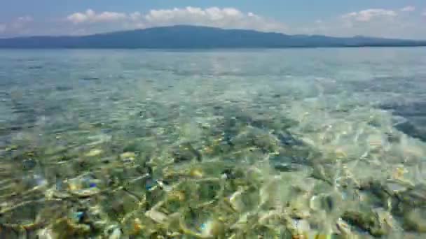 海上冲浪和海浪。热带地貌 — 图库视频影像