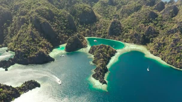 Tropisk ö Busuanga, Palawan, Filippinerna. — Stockvideo