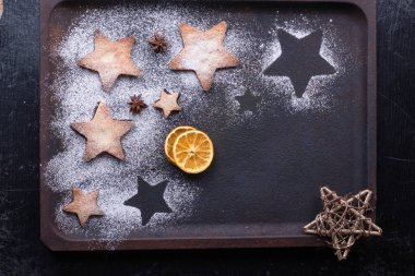 Noel yıldız kurabiye