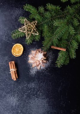 Noel yıldız kurabiye