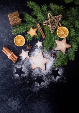 Noel yıldız kurabiye