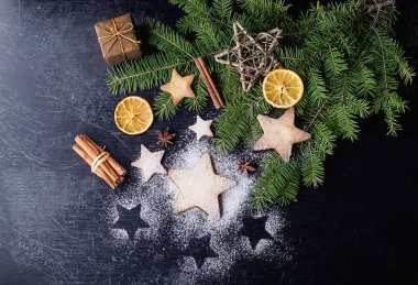 Noel yıldız kurabiye