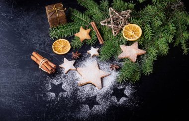 Noel yıldız kurabiye