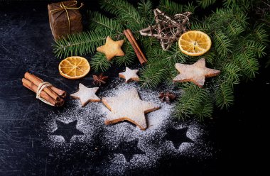 Noel yıldız kurabiye