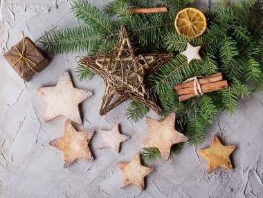 Noel yıldız kurabiye