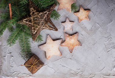 Noel yıldız kurabiye