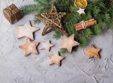 Noel yıldız kurabiye