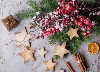 Noel yıldız kurabiye