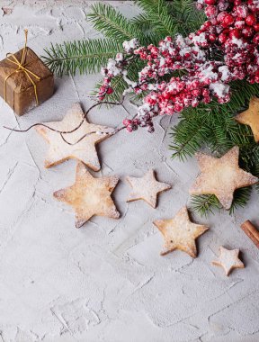 Noel yıldız kurabiye