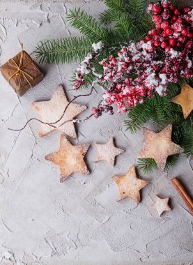 Noel yıldız kurabiye