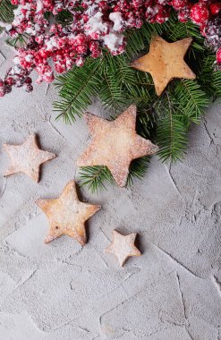 Noel yıldız kurabiye