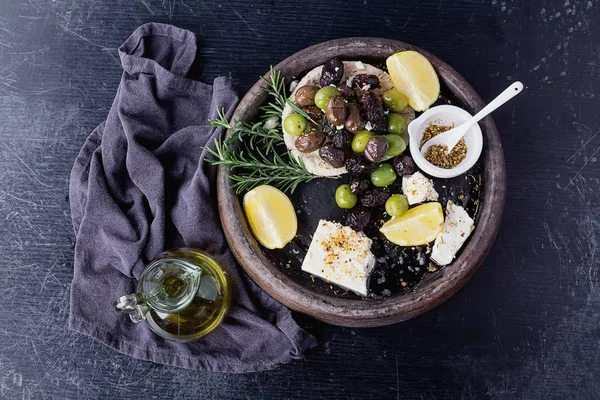 Greek Meze  - olives and Feta