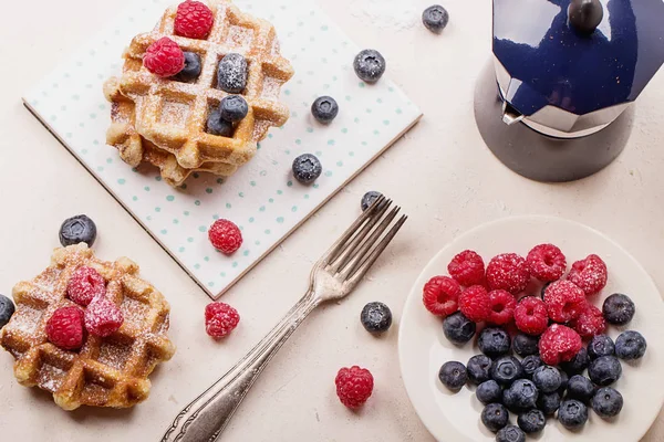 Waffles with Berries