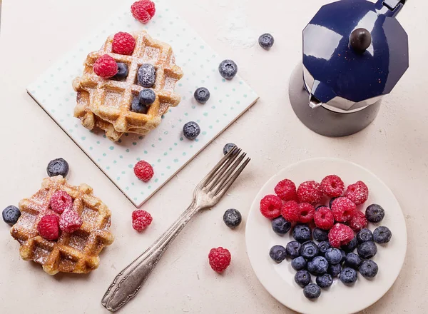 Waffles with Berries