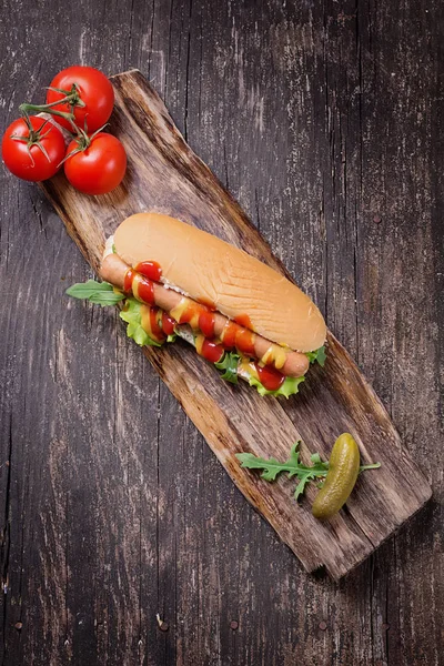Home Made Hot Dog — стоковое фото