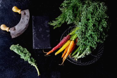 Organik renkli havuç