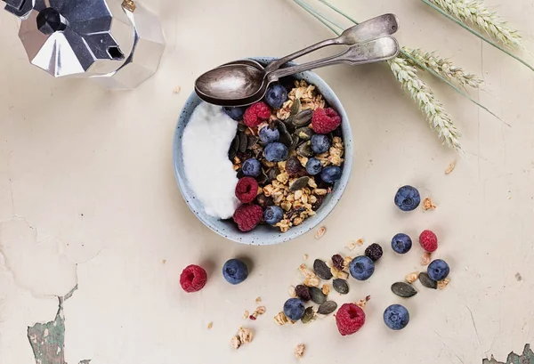 Granola e Berry Brunch — Fotografia de Stock