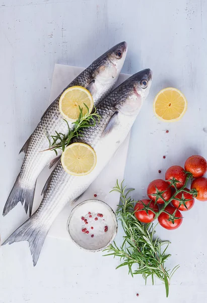 Pesce Mullet crudo fresco — Foto Stock